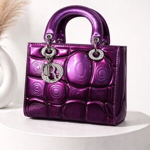 Patent Leather Mini Tote Bag